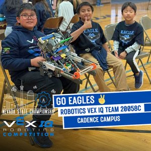 A big shoutout to Cadence Robotics VEX IQ!